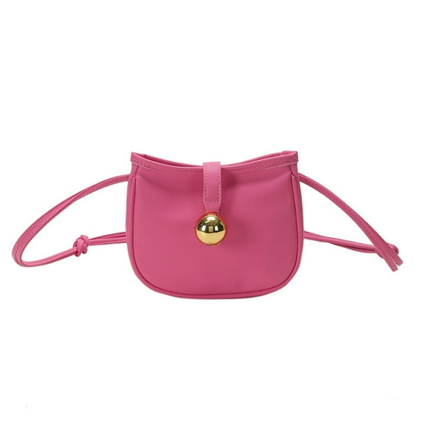 Bolso de moda adecuado para viajes diarios y citas, pequeño bolso cuadrado de cuero artificial para mujer rosa