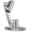 Brushed Nickel, variant on Single Handle Bathroom Faucet, 1080° Swivel Rotatable Faucet with 6'' Deck Plate, Short Bath Sink Faucets for Kitchen Rv Bath Lavatory Sink 1 or 3 Hole, Chrome