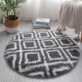 thumbnail image 2 of CAROOTU Tapis Rond Simple Doux Confortable Absorbant Antidérapant pour, 2 of 6