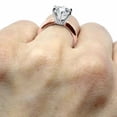 thumbnail image 4 of HeartsAndYou 1.5ct Round Cut Moissanite Engagement Ring for Women Solitaire Promise 18k Rose Gold Over Silver, 4 of 9