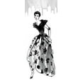thumbnail image 2 of Tavoletti, Anne 15x32 Gold Ornate Wood Framed with Double Matting Museum Art Print Titled - Fifties Fashion II with Red, 2 of 4