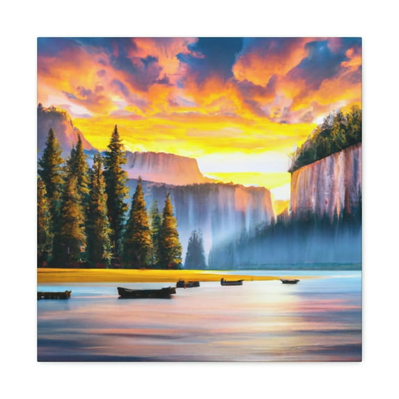 Heavenly Light Reflection - Canvas