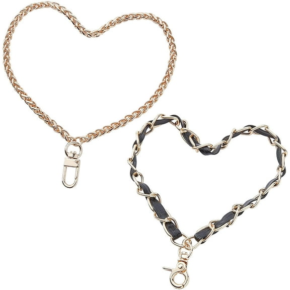 2 Styles Wristlet KeyChain Strap 7.4/9.2inch Leather Wrist Strap for Key Hand Wrist Strap Car Key Holder Key Ring Wristlet Lanyard for Wallet Clutch Handbag Coin Purse Phone Case DIY