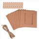 thumbnail image 3 of 40 Unids Papel Foto DIY Cuadro de la Pared Colgante Álbum Cuerda Clip Set Decoración para el Hogar 3 Pulgadas Marrón, 3 of 5