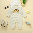 thumbnail image 5 of Vedolay Baby Romper Snow Clothes Baby Winter Warm Jumpsuit Snowsuit Hoodie Romper Beige,80, 5 of 5