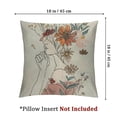 thumbnail image 4 of Mid Century Pillow Covers&nbsp;Set of 2, Abstract Face Throw Boho Decorative Minimalist Woman Body Line Pillowcase Floral Plants Cushion Case for Home Outdoor Yard Abstract Line Woman, 4 of 7