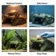 thumbnail image 4 of Aquarium Landscape Rockwork, 7.9 in Resin Reptile Hiding Hole, Fish Tank Decoration, Climbing Sunbathing Platform, Simulated Cave, Easy to Clean for Turtle, Lizard, and Other Reptiles, 4 of 8