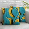 thumbnail image 3 of Orinice Bananas Graphic Decorative Throw Pillow Cover for Home Couch Living Room Bed Sofa Car Bedroom - Pilling Resistance, Abrasion Resistance, Invisible Zipper Design - 1PC 22x22in, 3 of 5