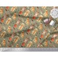 thumbnail image 3 of Soimoi Poly Georgette Fabric Footprint,Dog & Cat Animal Printed Fabric 1 Yard 52 Inch Wide, 3 of 3