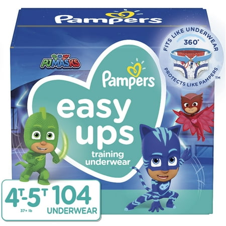 Pampers Easy Ups Boys Training Underwear, Size 4T-5T (Choose Count)