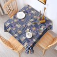 thumbnail image 2 of Pioneer Flower Floral Print Pattern Square Tablecloth, Waterproof Wipeable Spillproof Washable Table Cover for Home Kitchen Party Decor, 42"x42", 2 of 6