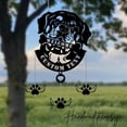 thumbnail image 2 of Handmadetneonsign Custom Metal Rottweiler Dog Wind Chime, Metal Rottweiler Dog Garden Decor, 2 of 5