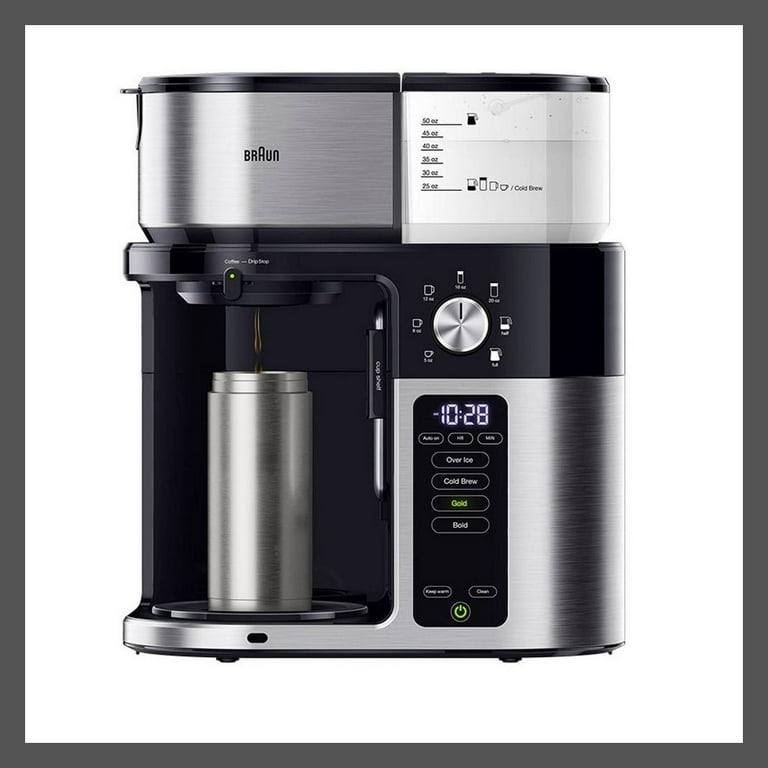 Braun 50 oz MultiServe Coffee Maker Plus 10-Cup Pod Free Drip 7
