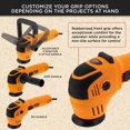 thumbnail image 3 of Dura-Gold Heavy Duty 3" Random Orbit Dual-Action Polisher Buffer Sander, Variable Speed 2000 to 5500 OPM, Professional High-Performance, 750 Watts, 1 Buffing Polishing Pad, Car Auto Paint Detailing, 3 of 6