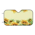 thumbnail image 6 of Lsque Sunflowers On A Yellow Background Car Windshield Sun Shade | Accordion Folding Style Auto Shade for Car Truck SUV Van | Blocks UV Rays Sun Visor Protector | Medium, 6 of 7
