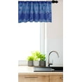 thumbnail image 3 of Ambesonne Abstract Valance Pack of 2, Diagonal Squares Motif, 54"X12", Violet Blue and White, 3 of 4