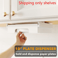 10Inch Paper Plate Dispenser, Under Bamboo Plates Holder