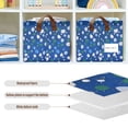 thumbnail image 4 of Yayeee Foldable Storage Basket for Shelves with Handles Set of 2 Waterproof Cloth Bins, Green Dots, 4 of 7