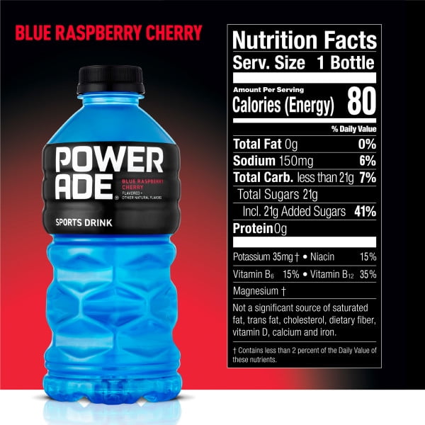 Powerade Nutrition Facts Blue Besto Blog