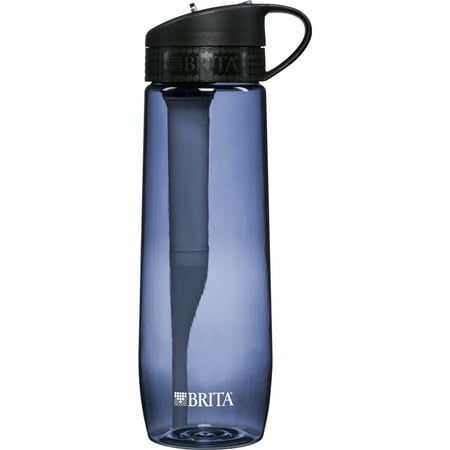 Brita Hard Sided Water Bottle with Filter - 23.7 oz - BPA Free - Gray