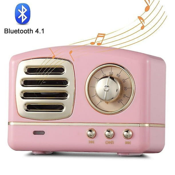 Enceinte Bluetooth rétro - Vintage- Marron - Radio à l'ancienne