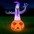 thumbnail image 5 of Halloween Sensation! 120Cm High Pvc Inflatable Led Pumpkin for Outdoor Decor, 5 of 5