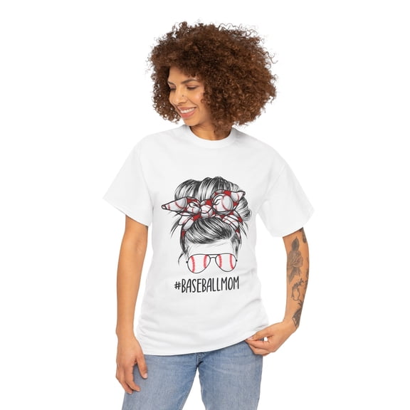 Baseball Mom Unisex Heavy Cotton Tee