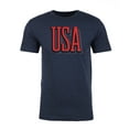 thumbnail image 2 of Men's USA Patriot T-shirts, 4th of July Shirts, Men's Graphic Tees - Heather Navy MH200PATRIOT S24 L, 2 of 3