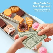 Lalalark 36Pcs Cookie Play Food Set, Kitchen Pretend Toy Food Sets with Plastic Cookies and Baking Sheet for Boys and Girls, Best Gift for Kids