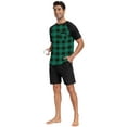 thumbnail image 4 of MINTREUS Men's Pajama Set Short sleeved Round Neck 2-piece Set Men's Shorts Casual Set Raglan Pajamas, 4 of 7