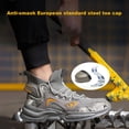 thumbnail image 3 of High Top Steel Toe Cap Trainers Lightweight Breathable Safety Shoes Men Work Shoes, 3 of 8