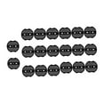 thumbnail image 4 of Uonlytech 100Pcs Garden Stakes Gasket Black Lightweight Pe Material Durable for Outdoor Lawn and Tent Anchoring, 4 of 6