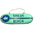 thumbnail image 1 of Kailua Beach Wooden surf sign 16" w/ Honu painting | #snd25084, 1 of 1