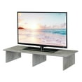 thumbnail image 3 of Pemberly Row Contemporary Wood Large Monitor Riser for TVs up to 42" in Gray, 3 of 5