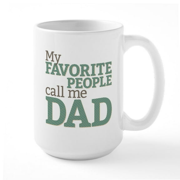 CafePress - Call Me Dad Large Mug - 15 oz Ceramic Large White Novelty Mug