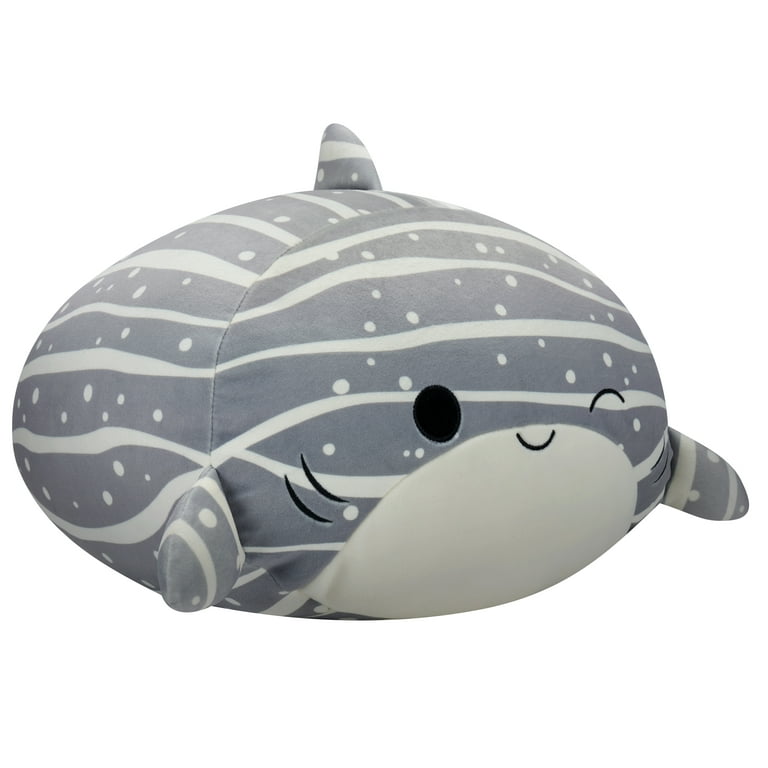 KellyToy Squishmallow 8\" Gray/White/Sparkle Sachie The Whale Shark Plush
