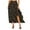Black, variant on WRKEKC Long Skirts for Women Summer, Summer Skirts for Women, Women's Casual Floral Print Ruffle Side Slit A-Line Long Flowy Skirt