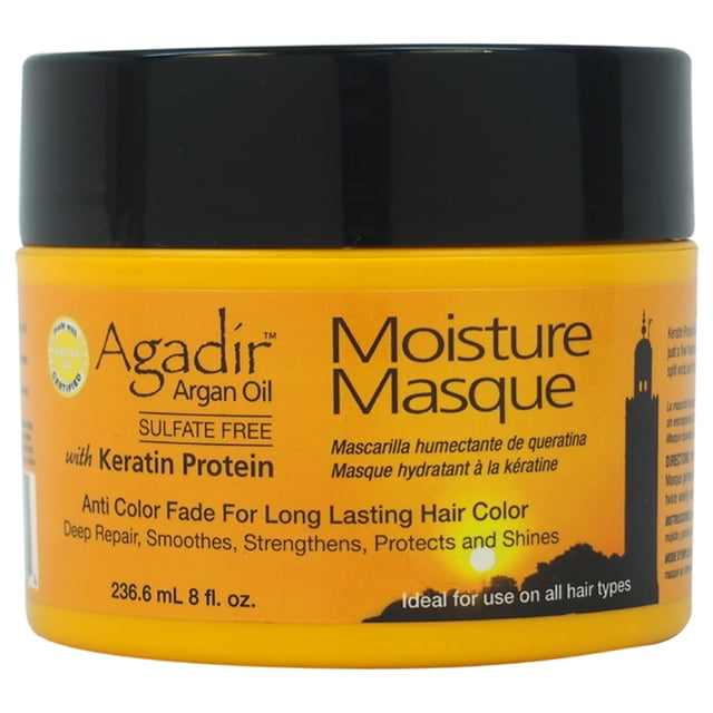 Mascarilla hidratante con aceite de argán de Agadir para unisex: mascarilla de 8 oz Agadir Agadir Argan Oil Moisture Masque Mascarada Unisex 8oz