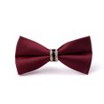thumbnail image 1 of CSChome Men Jacquard Bow Tie Men Tie - Formal Business Decor Exquisite Satin Smooth Solid Color, 1 of 7