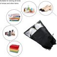 thumbnail image 5 of 6 uds bolsas de zapatos de viaje, bolsas de almacenamiento de zapatos con cordón para embalaje, bolsa de polvo negra, cubierta de zapatos de viaje transparente para el hogar, 5 of 5