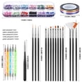 thumbnail image 1 of Kit d'Outils pour Nail Art - Kit de Design d'Ongles avec Brosses et Outils de Pointillage, 1 of 4