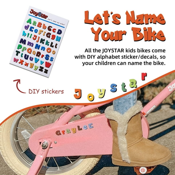 JOYSTAR Little Daisy 14 Kids Bike with Handbrake for