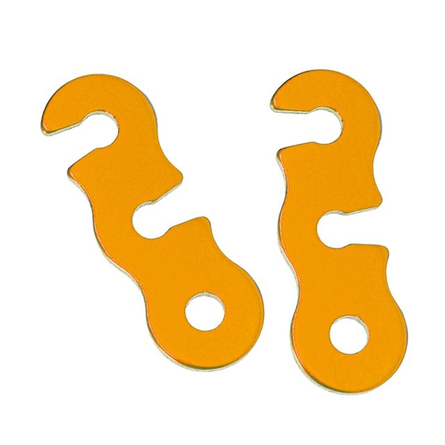 Maoww 10Pieces Tent Rope Adjuster Ultralight Strong for Outdoor Activity Orange