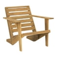 thumbnail image 3 of Safavieh Lanty Outdoor Patio Adirondack Chair - Natural, 3 of 10
