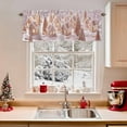 thumbnail image 2 of Kitchen Cafe Valance Curtain for Small Windows,Xmas Tree Ginger Bread House Rod Pocket Short Valances,60x18in, 2 of 8