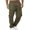 Army Green, variant on SWSMCLT Men's Straight Leg Elastic Waist Track Trousers Harem Casual Pants Ankle Casual Polyester Work Utility Pants Black 42