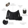 thumbnail image 3 of Baggallini Everywhere - Bolso bandolera ligero, multibolsillo, espacioso, resistente al agua, con muñeca RFID, Negro, Talla única, 3 of 5