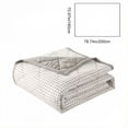 thumbnail image 3 of Lomaiwei Lightweight Washed Cotton Summer Cooling Quilt Solid Color Summer Quilt Thin and Cool Cotton Quilt for Summer Nights Keeps Breathable Comfortable 150x100cm, 3 of 6