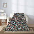 thumbnail image 2 of Rateoe Alphabet Print Fuzzy Fleece Throw Blanket Extra Large,Super Soft,Fluffy and Warm Blankets for Couch,Bed,All Season Use (40"x30"), 2 of 6