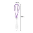 thumbnail image 2 of Silicone Whisk Kitchen Silicone Whisks Wisking Tool for Cooking Frothing Stirring Corrosion Resistance Home Kitchen - 10 Inch, 2 of 7